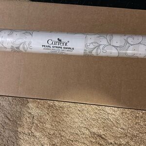 Wedding/Bridal shower, pearl stripe swirls wrapping paper new 23” x 32’